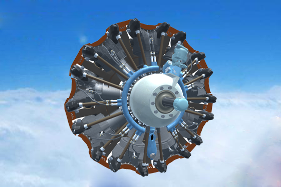 活塞式航空发动机三维仿真教学与训练系统